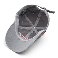 Always 75 Embroidery Baseball Cap Washed Distressed Adjustable Sun Hat Unisex