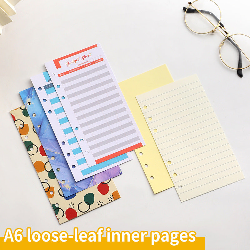 12pcs Colorful Marble Pattern Budget Card for Finance Budget Plan Business