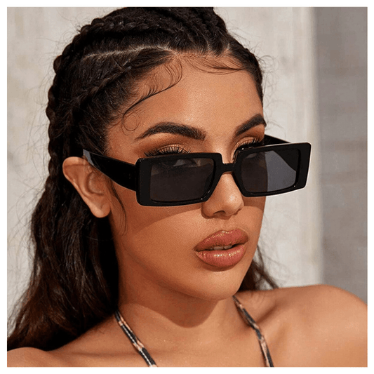 Y2K Rectangle Sunglasses Hiphop Jelly Glasses UV400