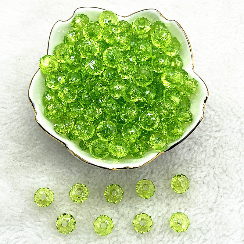10mm Transparent Faceted Acrylic Beads for DIY Bracelet