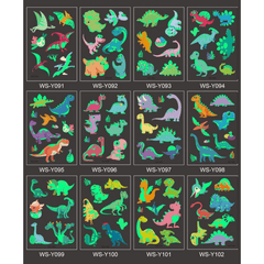 Dino Decoration Temp Tattoo Birthday Party Sticker