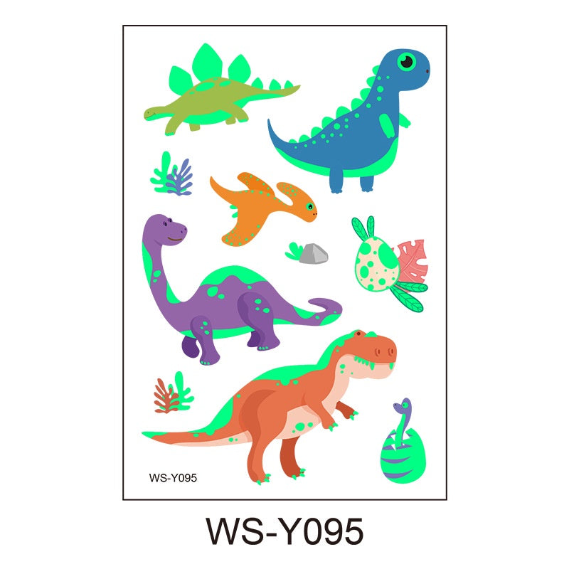 Dino Decoration Temp Tattoo Birthday Party Sticker
