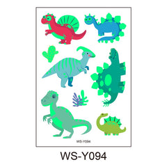 Dino Decoration Temp Tattoo Birthday Party Sticker