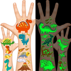 Dino Decoration Temp Tattoo Birthday Party Sticker