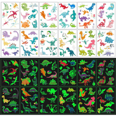 Dino Decoration Temp Tattoo Birthday Party Sticker