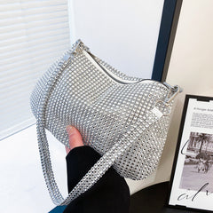 Glitter Evening Clutch Bag Wedding Party Purse Rhinestones Handbag