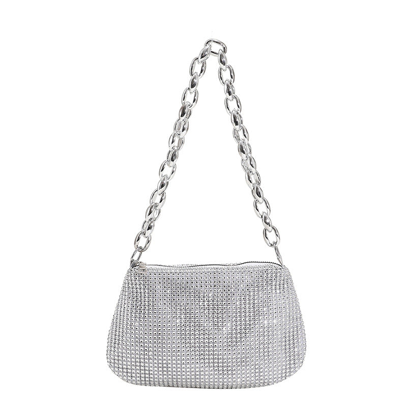 Glitter Evening Clutch Bag Wedding Party Purse Rhinestones Handbag