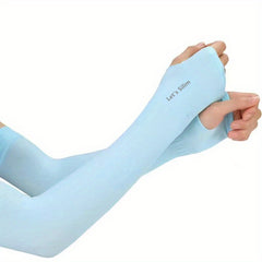 Sports Sleeve Solid Sunscreen UV Protection Gloves Unisex