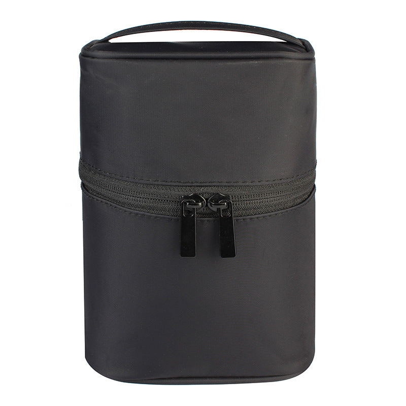 Solid Zipper Makeup Brush Storage Bag Lightweight Versatile Makeup Bag