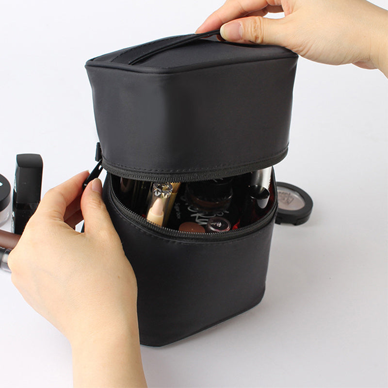 Solid Zipper Makeup Brush Storage Bag Lightweight Versatile Makeup Bag