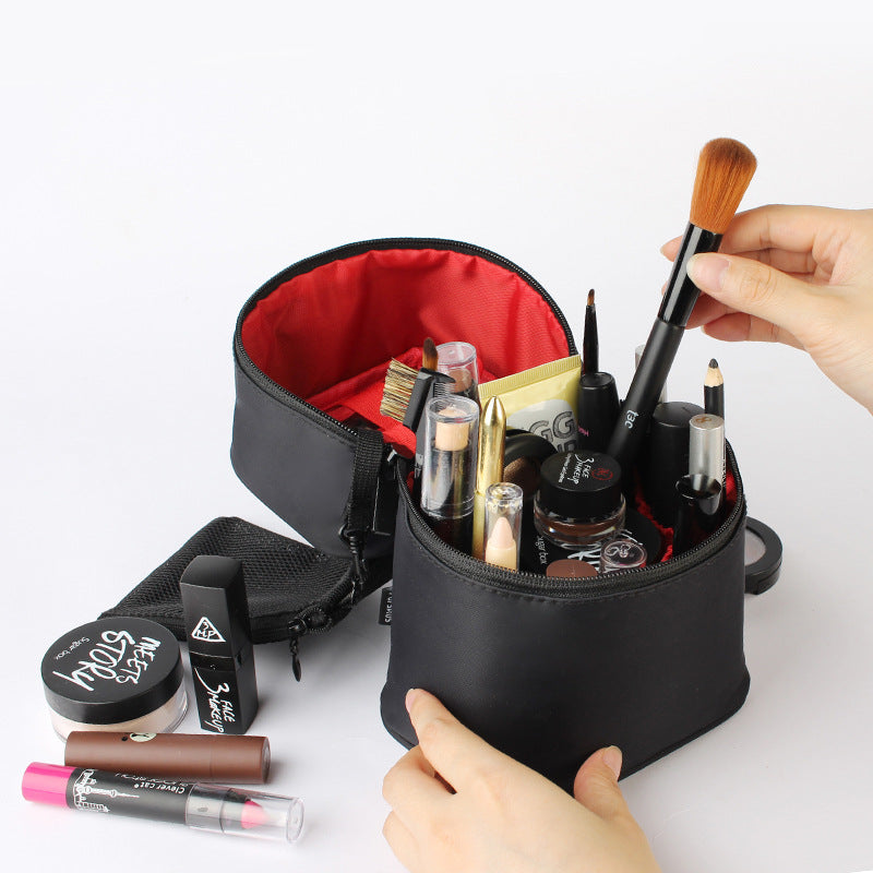 Solid Zipper Makeup Brush Storage Bag Lightweight Versatile Makeup Bag