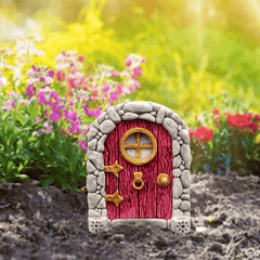 Tree Fairy Door Decor Micro Fairy Garden Outdoor Decoration Accessories