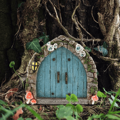 Tree Fairy Door Decor Micro Fairy Garden Outdoor Decoration Accessories