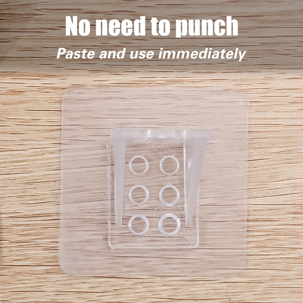 4pcs Adhesive Shelf Support Pegs Kitchen Bathroom Wall Hangers
