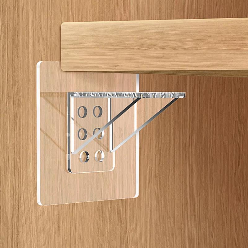 4pcs Adhesive Shelf Support Pegs Kitchen Bathroom Wall Hangers