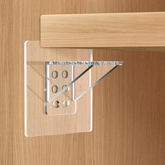 4pcs Adhesive Shelf Support Pegs Kitchen Bathroom Wall Hangers