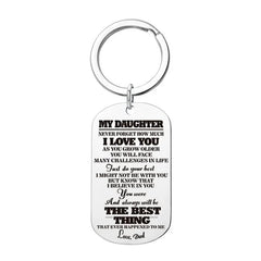 Metal Keychain For Daughter Son Birthday Gift For Teens Boys Girls