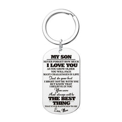 Metal Keychain For Daughter Son Birthday Gift For Teens Boys Girls