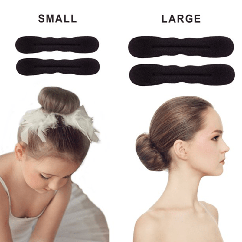 2pcs Portable Hair Bun Maker DIY Tool Accessories