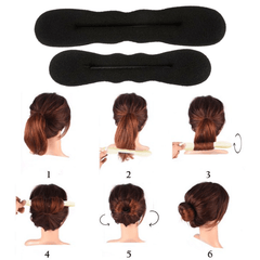 2pcs Portable Hair Bun Maker DIY Tool Accessories