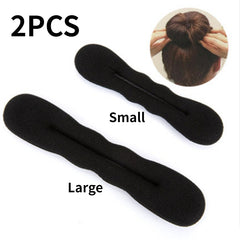 2pcs Portable Hair Bun Maker DIY Tool Accessories
