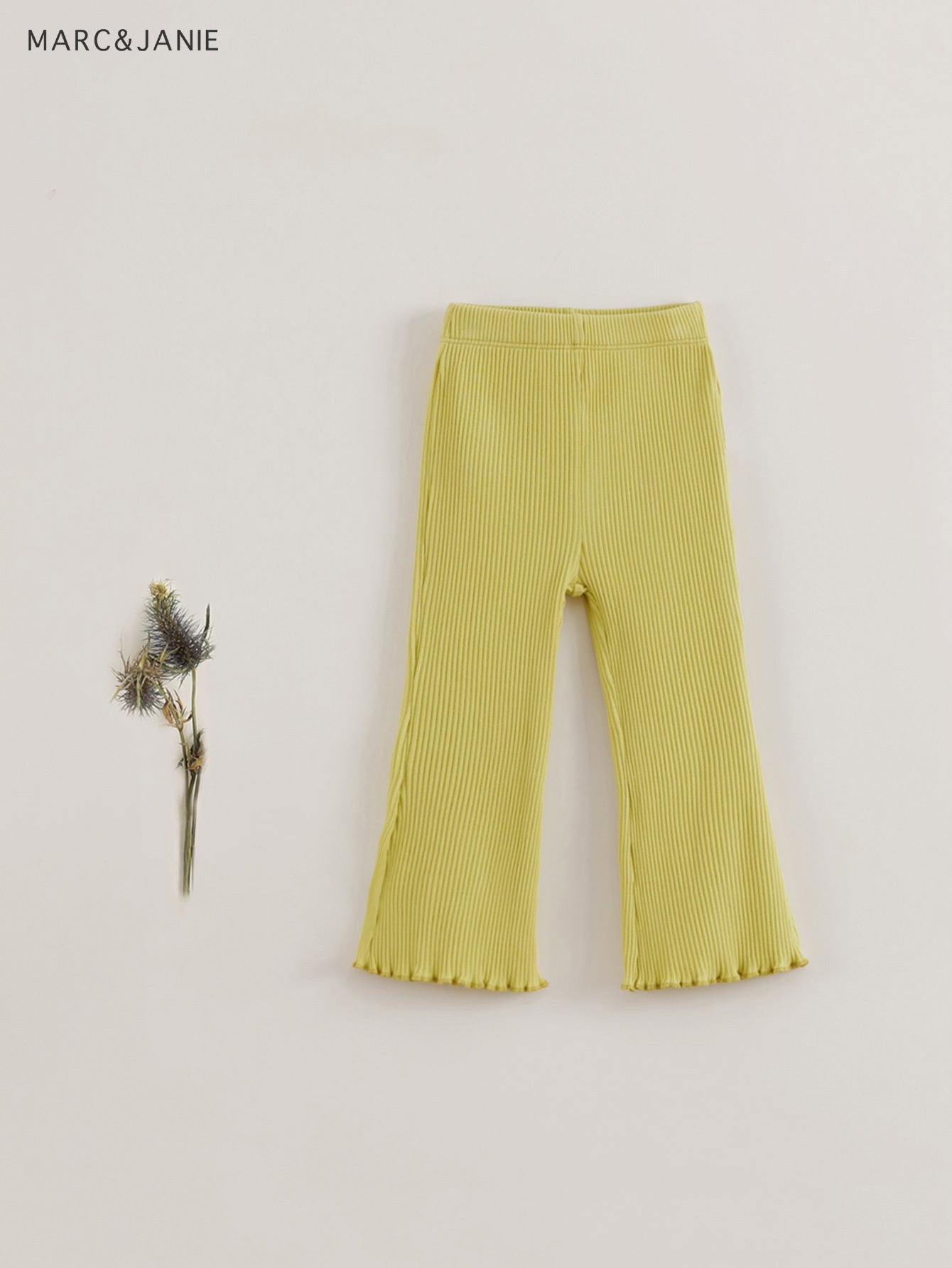 MARC&JANIE Girls Flared Leggings Soft Knit Comfortable Spring Summer Kids Clothi