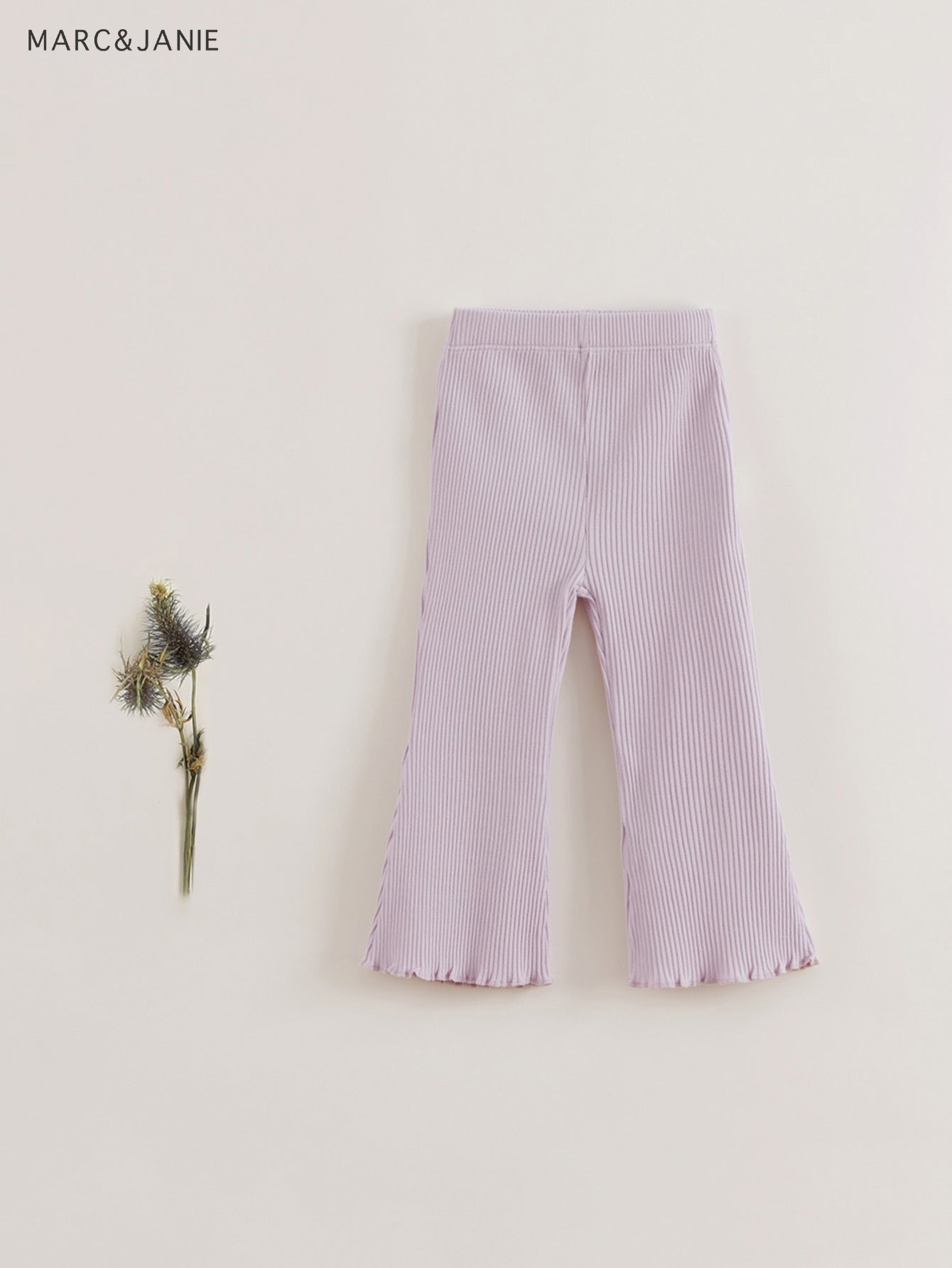 MARC&JANIE Girls Flared Leggings Soft Knit Comfortable Spring Summer Kids Clothi