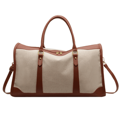 Canvas Travel Bag Retro Luggage Storage Women's Tote & Crossbody Bag