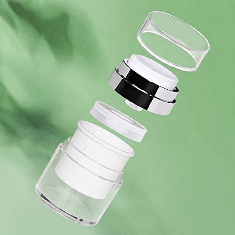 Refillable Airless Pump Jars for Lotions and Creams