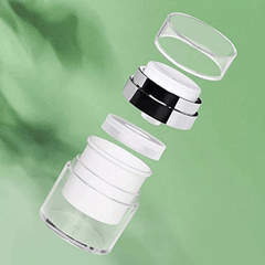Refillable Airless Pump Jars for Lotions and Creams