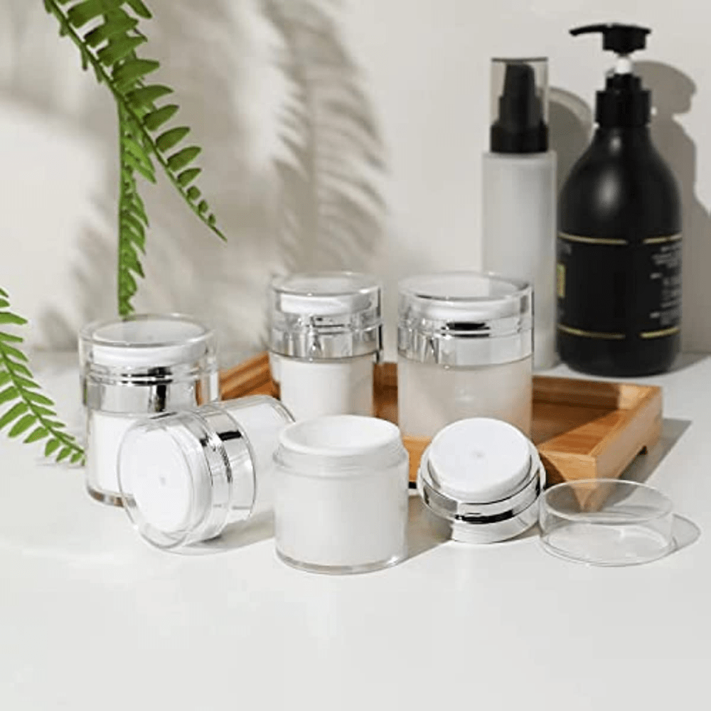 Refillable Airless Pump Jars for Lotions and Creams