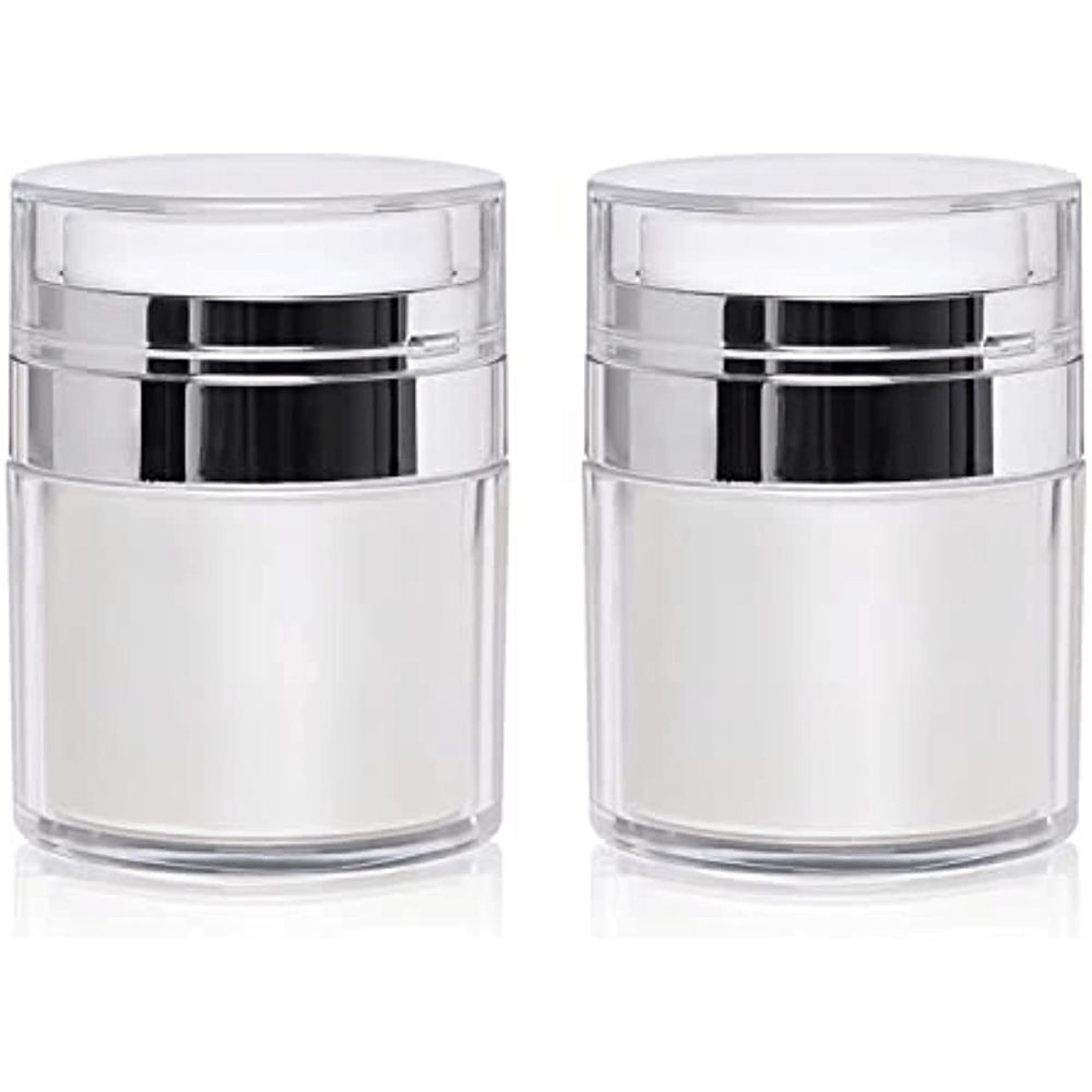 Refillable Airless Pump Jars for Lotions and Creams