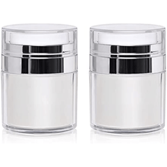 Refillable Airless Pump Jars for Lotions and Creams