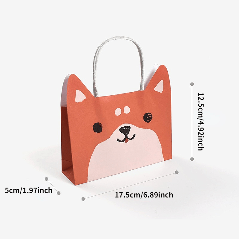 10pcs Cartoon Animal Gift Wrapping Bags for Party