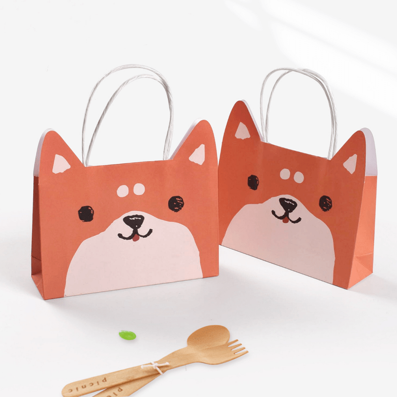 10pcs Cartoon Animal Gift Wrapping Bags for Party