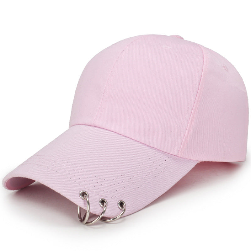 Hip Hop Men's Baseball Cap With Ring Circle Snapback Hats - Adjustable Style
