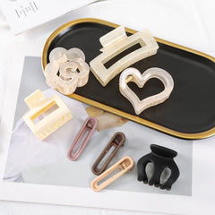 28pcs Hair Claw Hair Ropes Hollow Rubber Band Hair Accessories Women