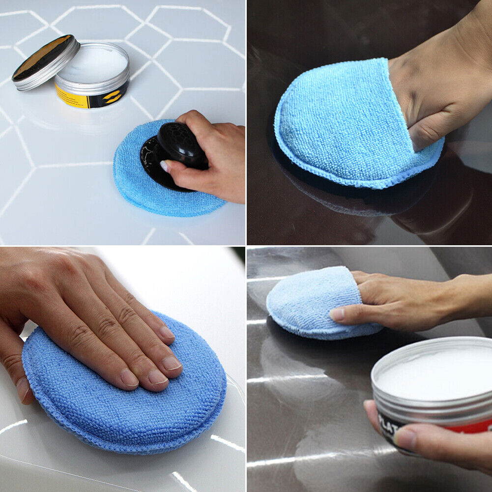 10pcs Microfiber Wax Towel Soft Polishing Waxing Pocket Cars Wax Spon