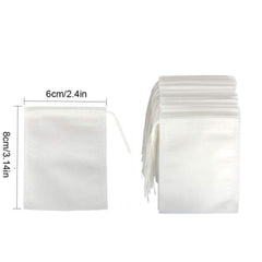 100pcs Empty Teabags Soup Bags Disposable Drawstring Soup Bags