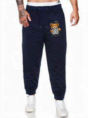 Bear X Ray Comfy Drawstring Joggers Men's Casual Breathable Pants