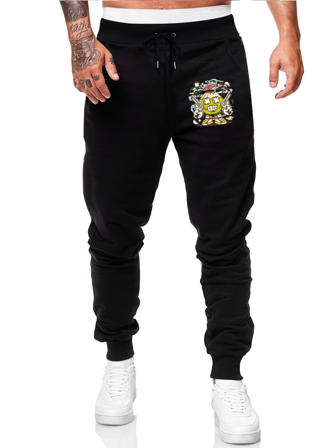 Coconut Comfy Drawstring Joggers Men's Casual Loose Fit Pants