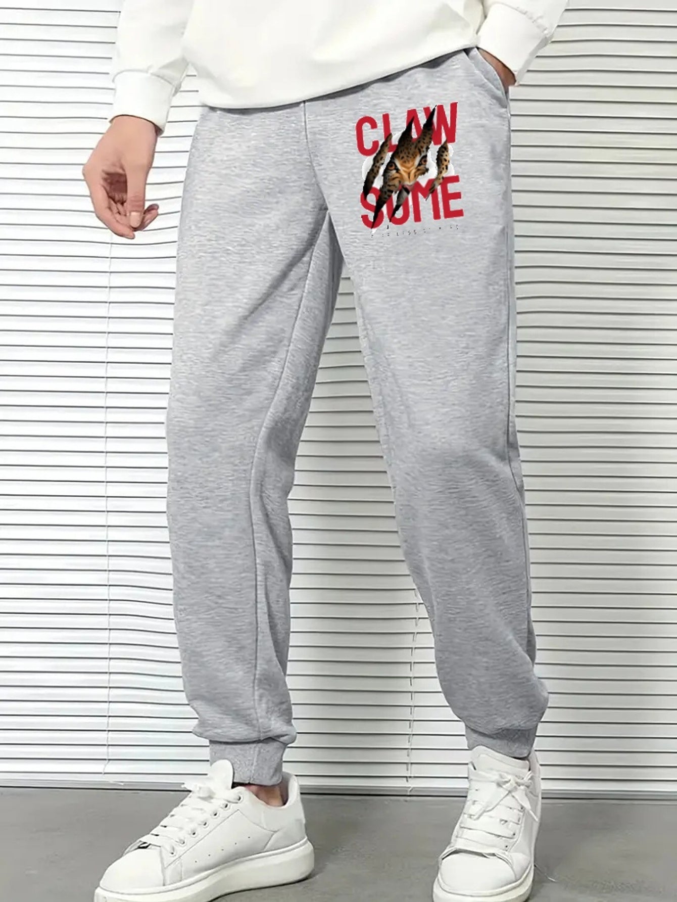 Men's Breathable Drawstring Joggers Loose Fit Pants