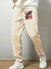 Men's Breathable Drawstring Joggers Loose Fit Pants