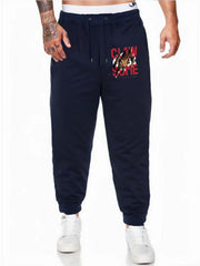 Men's Breathable Drawstring Joggers Loose Fit Pants