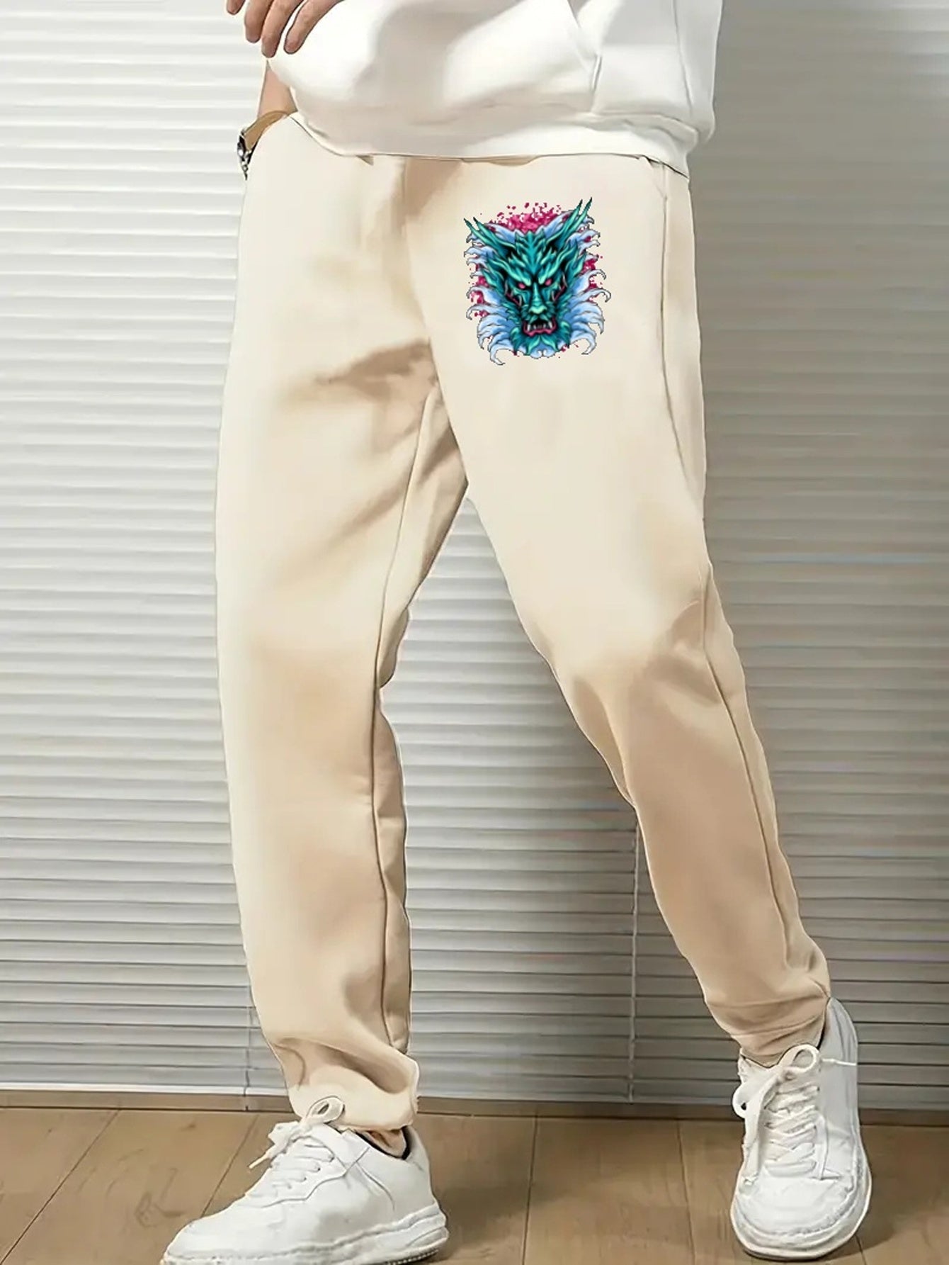 Men's Comfy Drawstring Joggers Loose Fit Stretch Pants for Spring