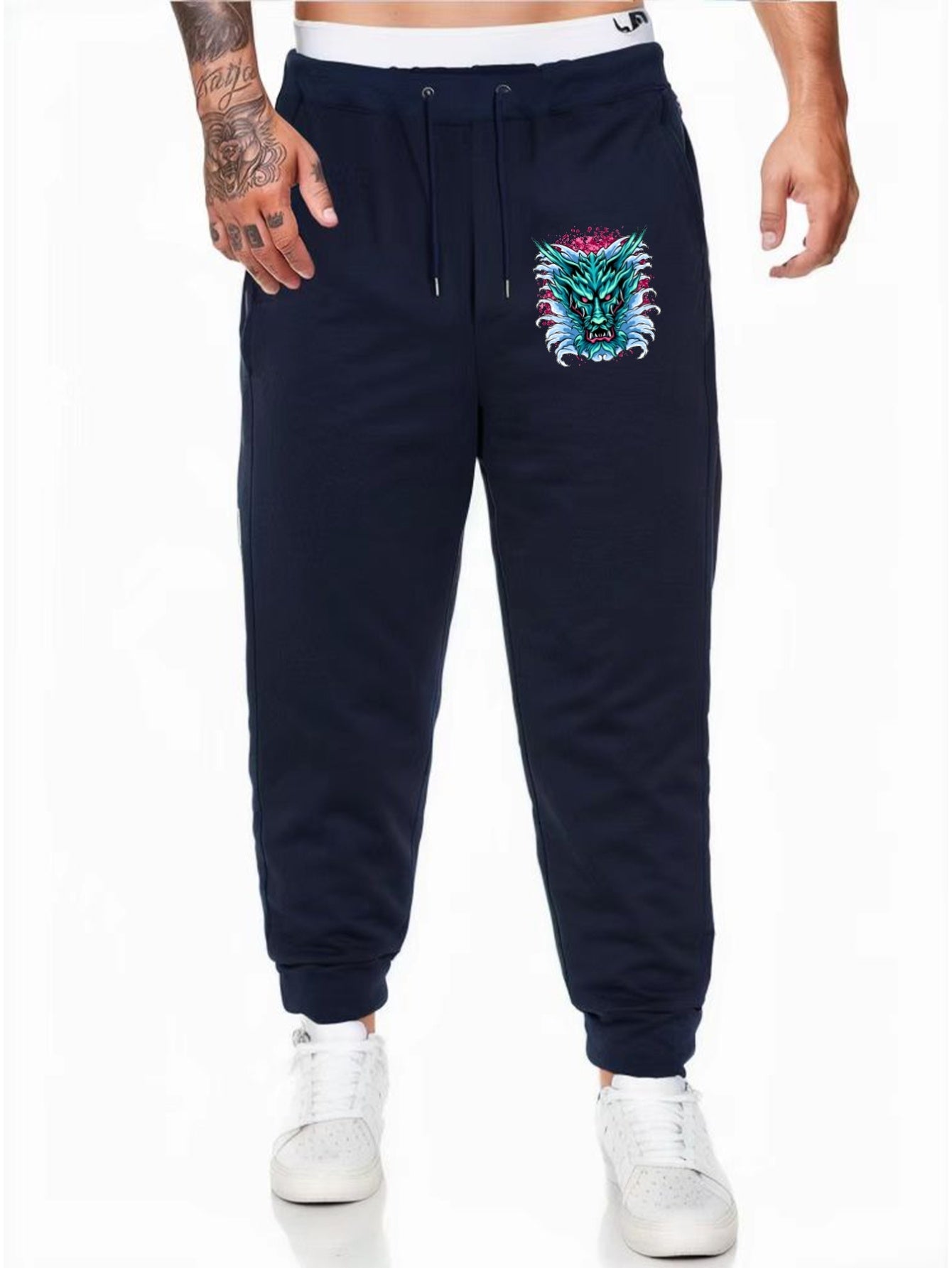 Men's Comfy Drawstring Joggers Loose Fit Stretch Pants for Spring