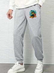Fish Comfy Drawstring Joggers Men's Casual Pants for Spring Summer