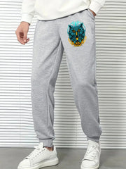Men's Owl Comfy Joggers Loose Fit Stretch Pants