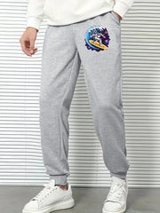 Space Surfer Comfy Drawstring Joggers Men's Casual Breathable Pants
