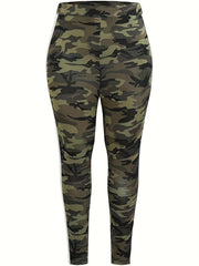 Women's Plus Camo High Rise Skinny Trousers